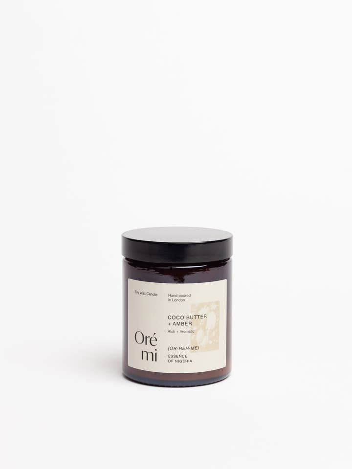 Coco Butter & Amber 180ml Candle for wholesale by Oré mi