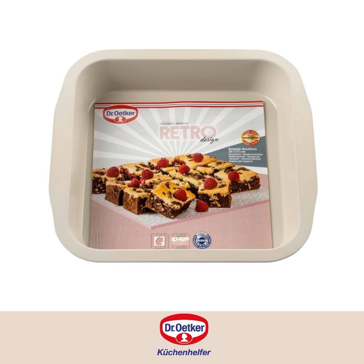 Dr. Oetker – wholesale Baking dish – Dr Oetker Retro Brownie Pan 22.5 cm5