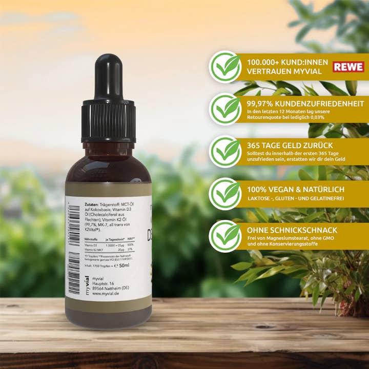 myvial – wholesale Oral supplement/vitamin – Vitamin D3 + K2 Drops