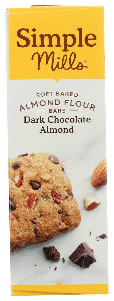 KeHE Distributors, LLC - Wholesale Snack Bar - Simple Mills Bar Soft Baked Dark Chocolate Almond 5.99 oz2