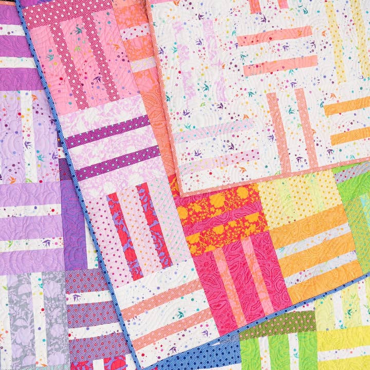 Quilty Love – wholesale Craft sewing kit – Cake Dash printed PAPER Quilt Pattern2