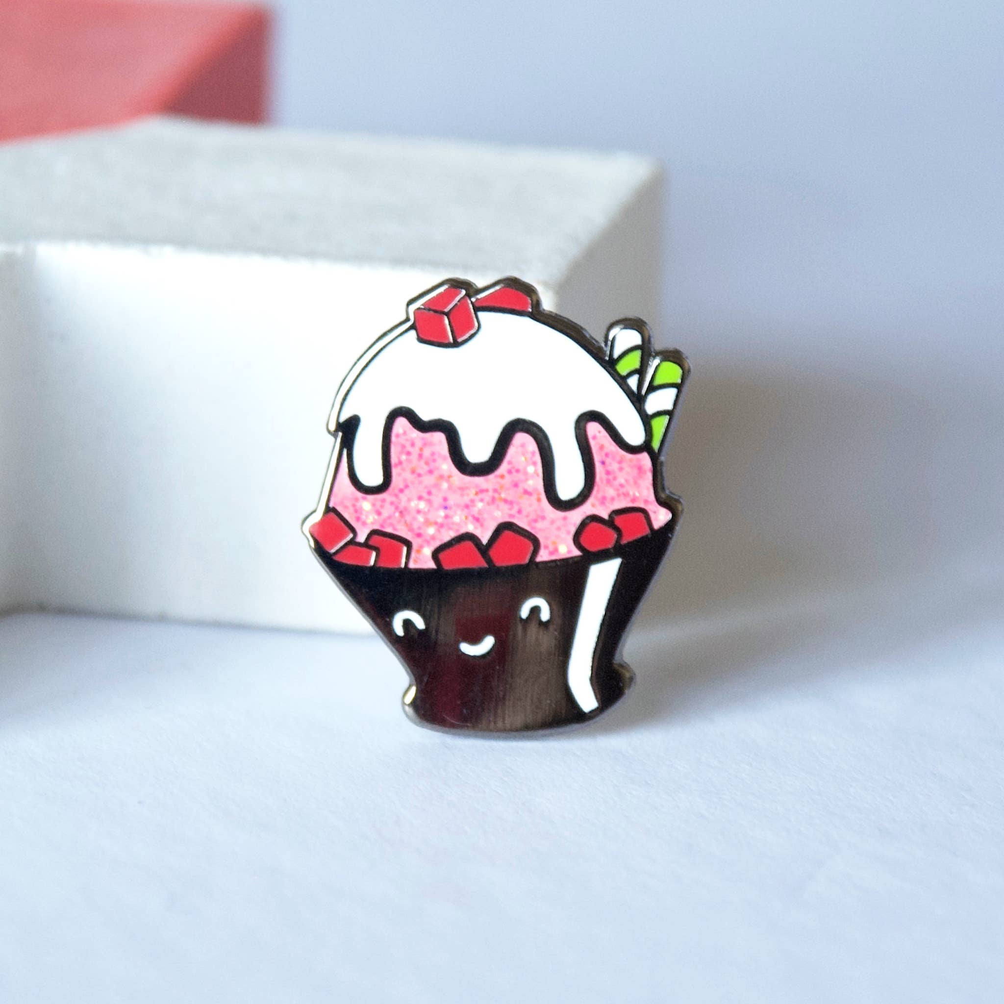 Hop & Flop - Wholesale Lapel Pin/Button - SALE // Bingsoo (Shaved Ice) Dessert Enamel Pin1