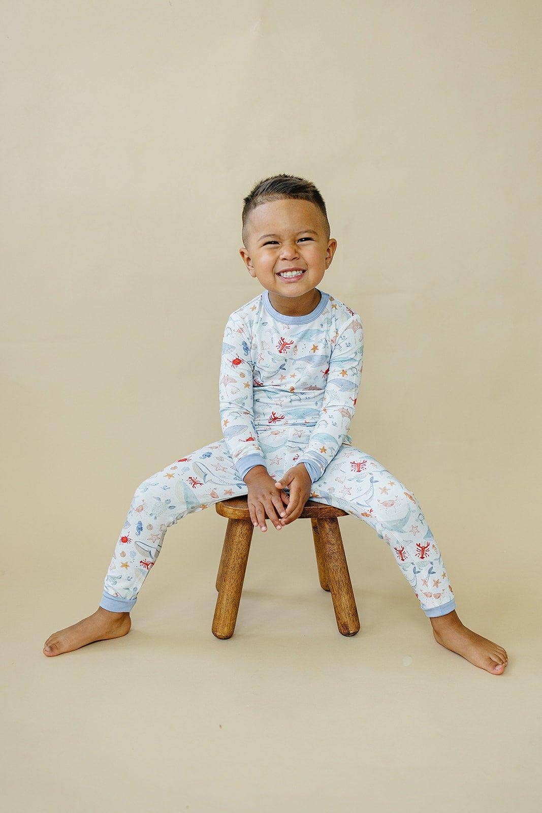 Little Joy Co. - Wholesale Sleepwear Set - Kids - Coastal Cutie 2pc Modal Pajamas3
