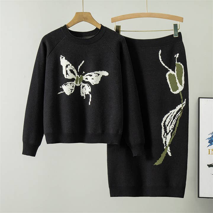 Marayn - Wholesale Top & pants set (NOT Loungewear) – Women's - New trendy Silk Butterfly Knit Set7