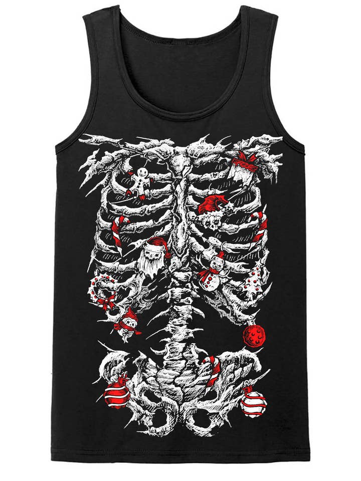 vampirefreaks - Wholesale T-Shirt (Graphic) - Unisex - Xmas Skeleton T-shirt4