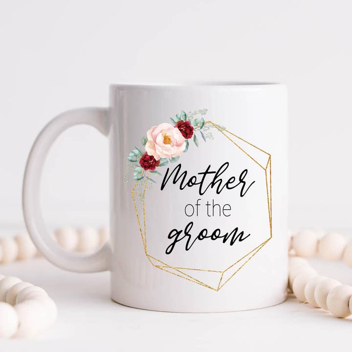 Kaffeetasse mit Aufschrift „Mother Of The Groom“ für den Großhandel von Hm Mugs