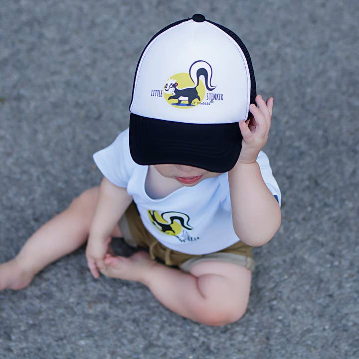 Little Stinker Kids Trucker Hat for wholesale by JP Doodles