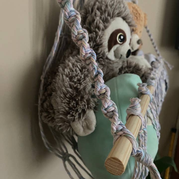 Macra-Made With Love – wholesale Toy storage box – Kids & baby – Macramé Nursery Toy Hammock11