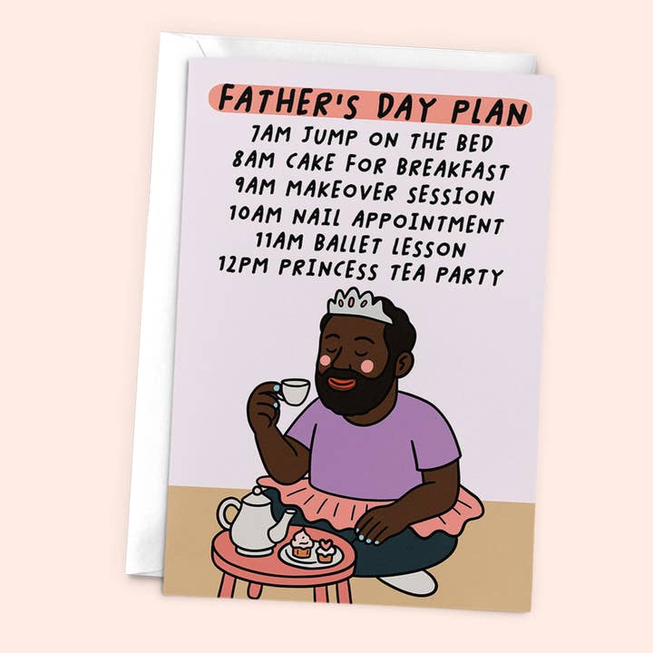 Girl Dad Father's Day Plan - Daddys Girl Father's Day Card for wholesale by Studio Doodles