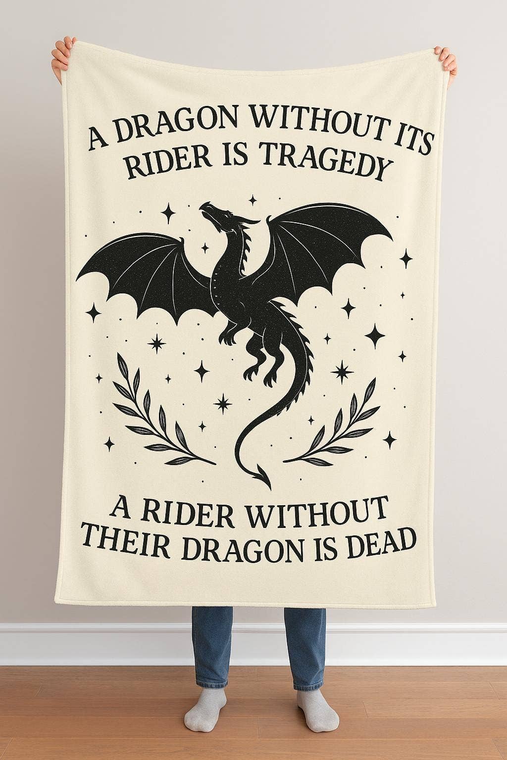 OhhhSoPeachy - Wholesale Throw Blanket - Fourth Wing Book Gift, Book Lover Gift, Fourth Wing Reader Present, Cozy Blanket for Bookworms, ACOTAR Merchandise