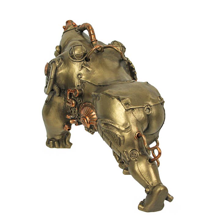 Zeckos - Wholesale Sculpture - Resin Bronze Finish Steampunk Gorilla Sculpture Statue Art