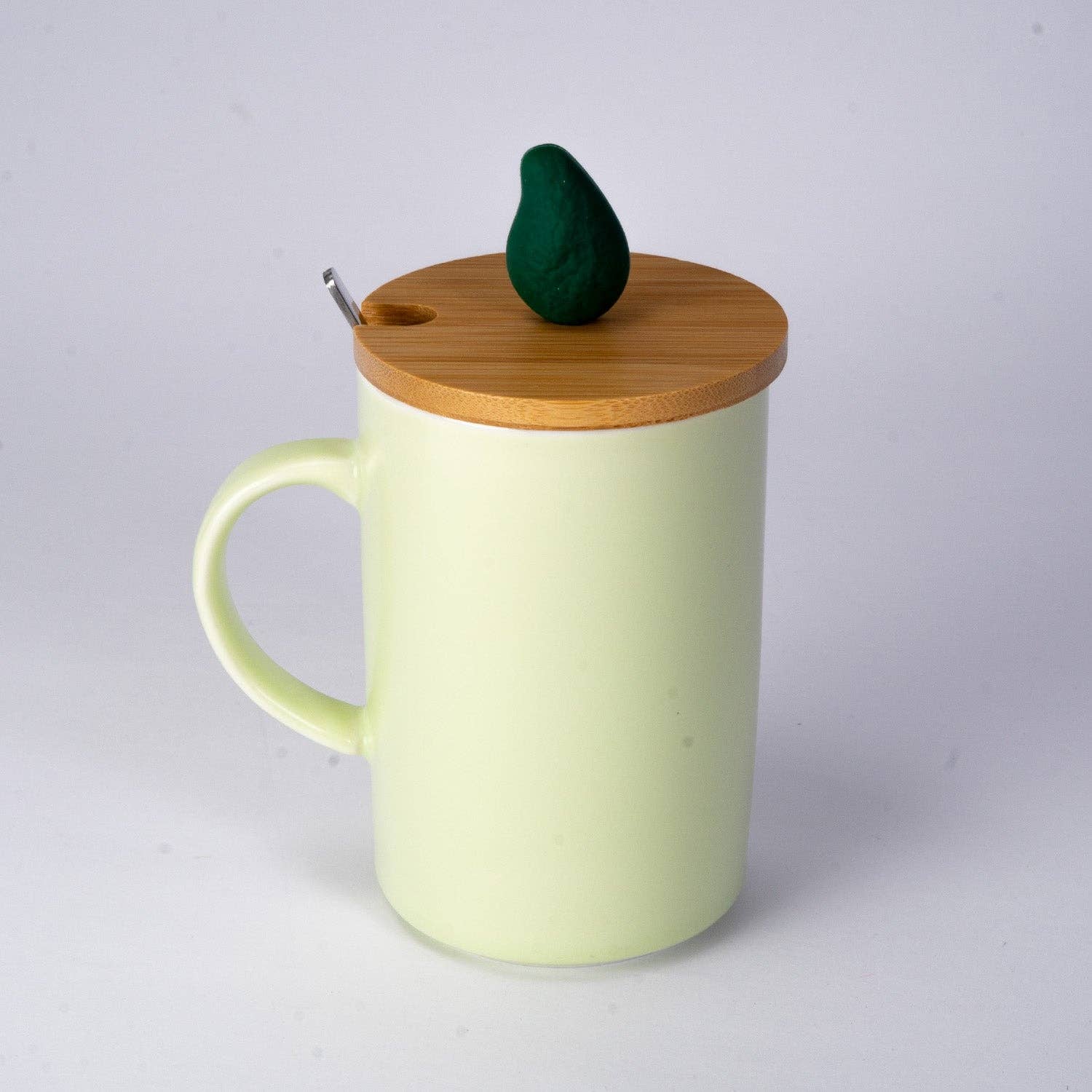Urban Tokyo - Wholesale Coffee Mug - Avocado 12oz Mug With Lid and Spoon (10/30)1