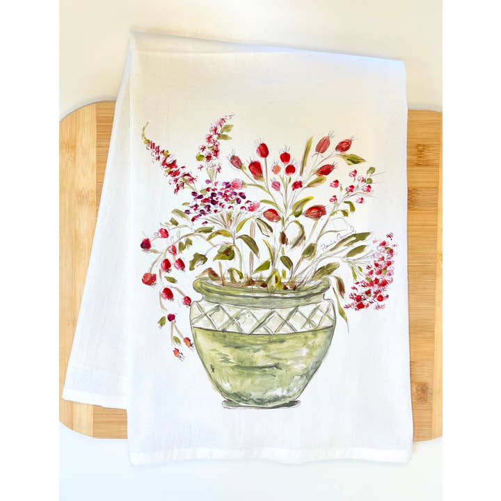 Berries Kitchen Towel for wholesale by Pamela Cassidy Designs