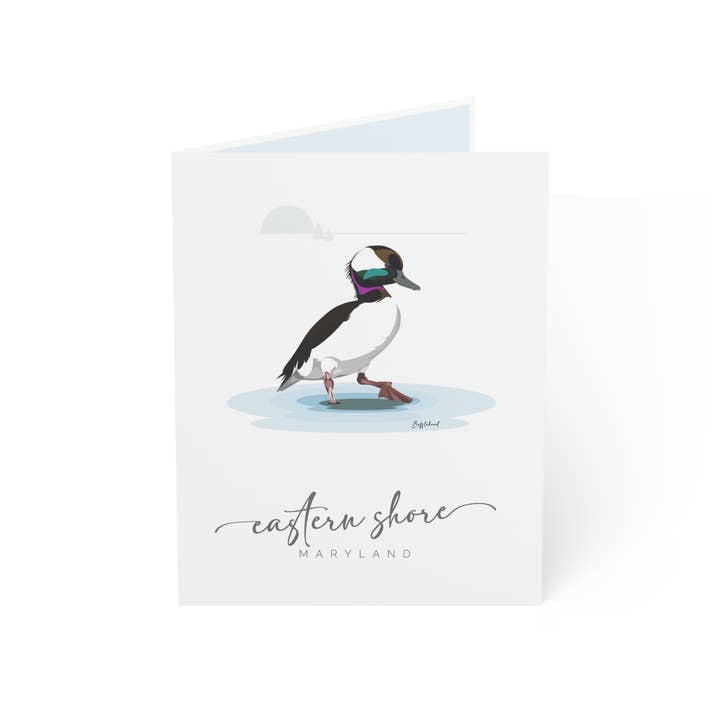 Carte de vœux Garrot à œil d'or de la Côte Est pour la vente par Seas and Soul