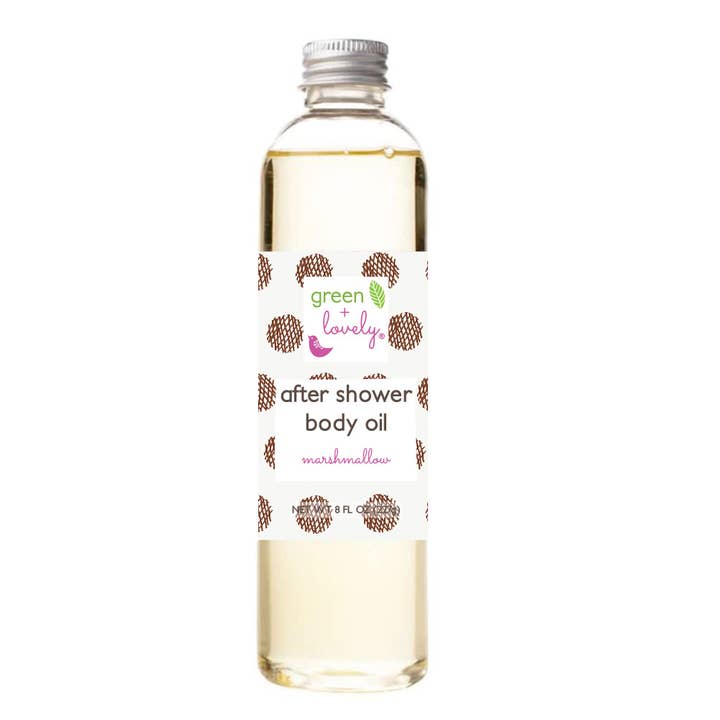 green + lovely - Wholesale Bath/Body Oil - Marshmallow After Shower Dry Body Oil - Mineral Oil Free1