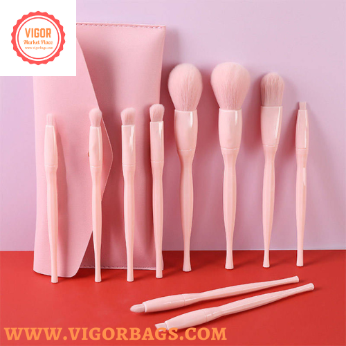 High Quality 10 pcs Candy Color Makeup Brushes Tool Set - MO for wholesale on Faire1
