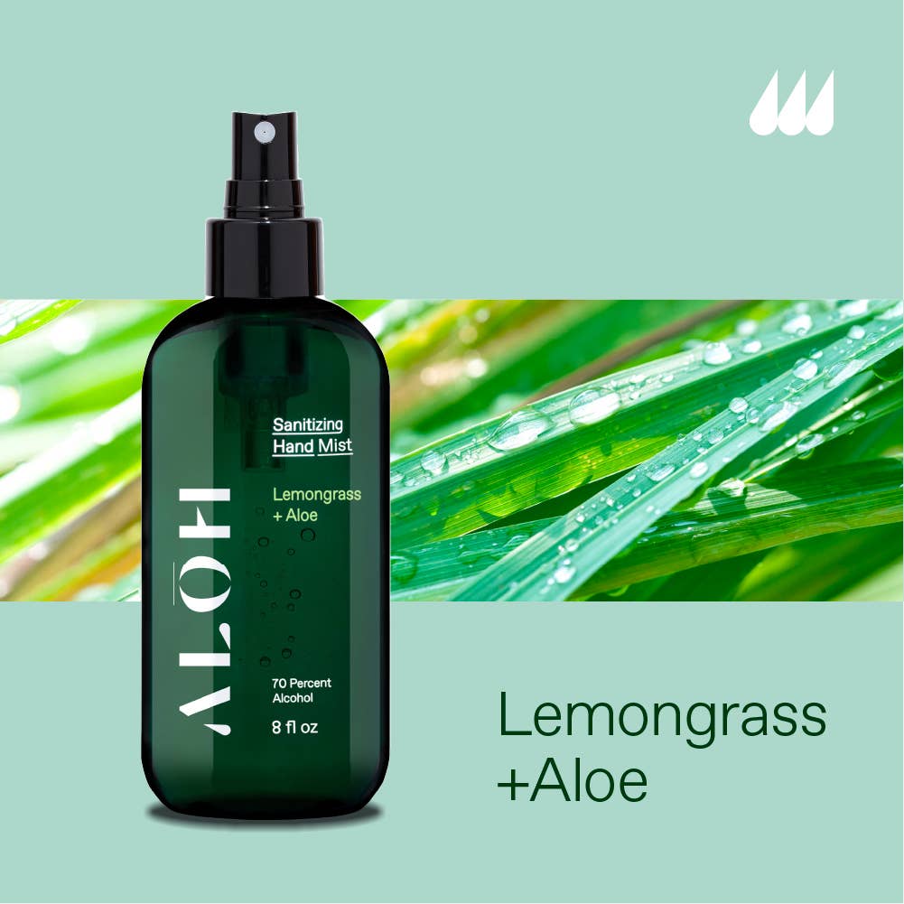 ALŌH - Wholesale Hand Sanitizer - Sanitizing Hand Mist Lemongrass + Aloe3