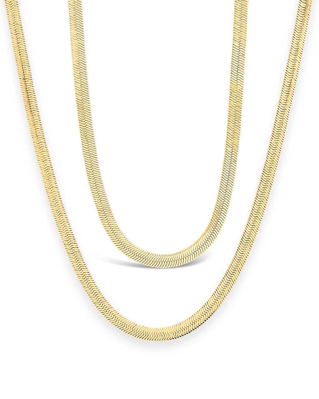 Sterling Forever - Wholesale Link & Chain Necklace - Herringbone Chain Necklace11