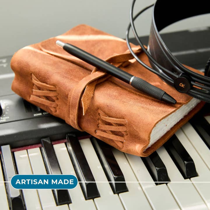 Laced Artisan Journal with Handmade Paper | Ethical Gift for wholesale by Lazarus Artisan Goods