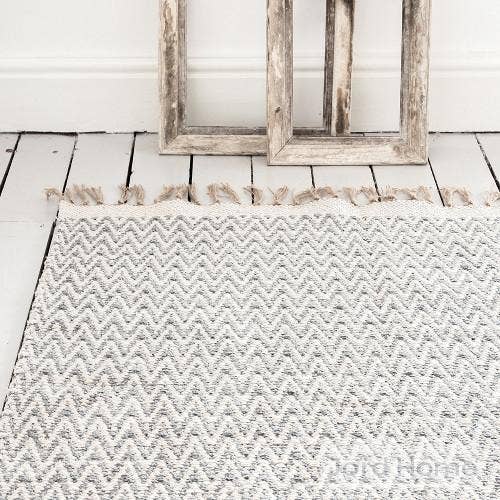 Jord Home - Wholesale Area Rug - Isa Cotton Chevron Rug