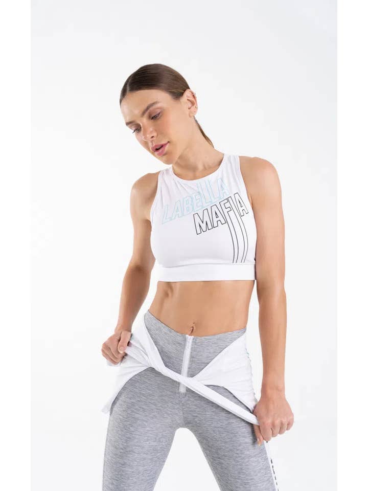 Labellamafia - Venta al por mayor Pantalones cortos deportivos - Mujer - Labellamafia Butter/ Bum Bum Pro Blanco