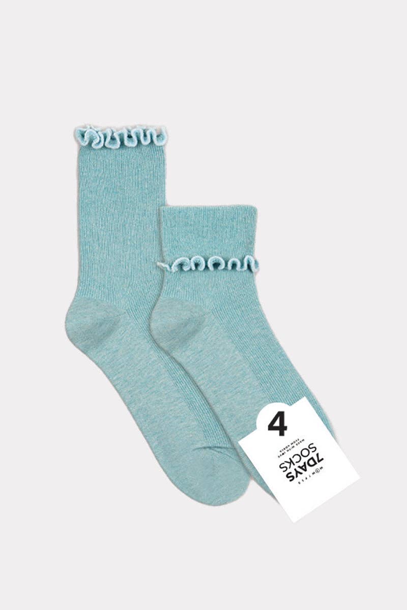 7DAYSSOCKS - Wholesale Sokken - Dames - Sokken met ronde franjes voor dames2