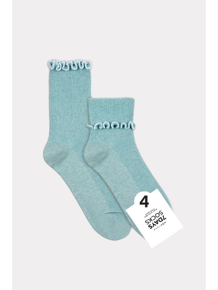7DAYSSOCKS - Wholesale Sokken - Dames - Sokken met ronde franjes voor dames2