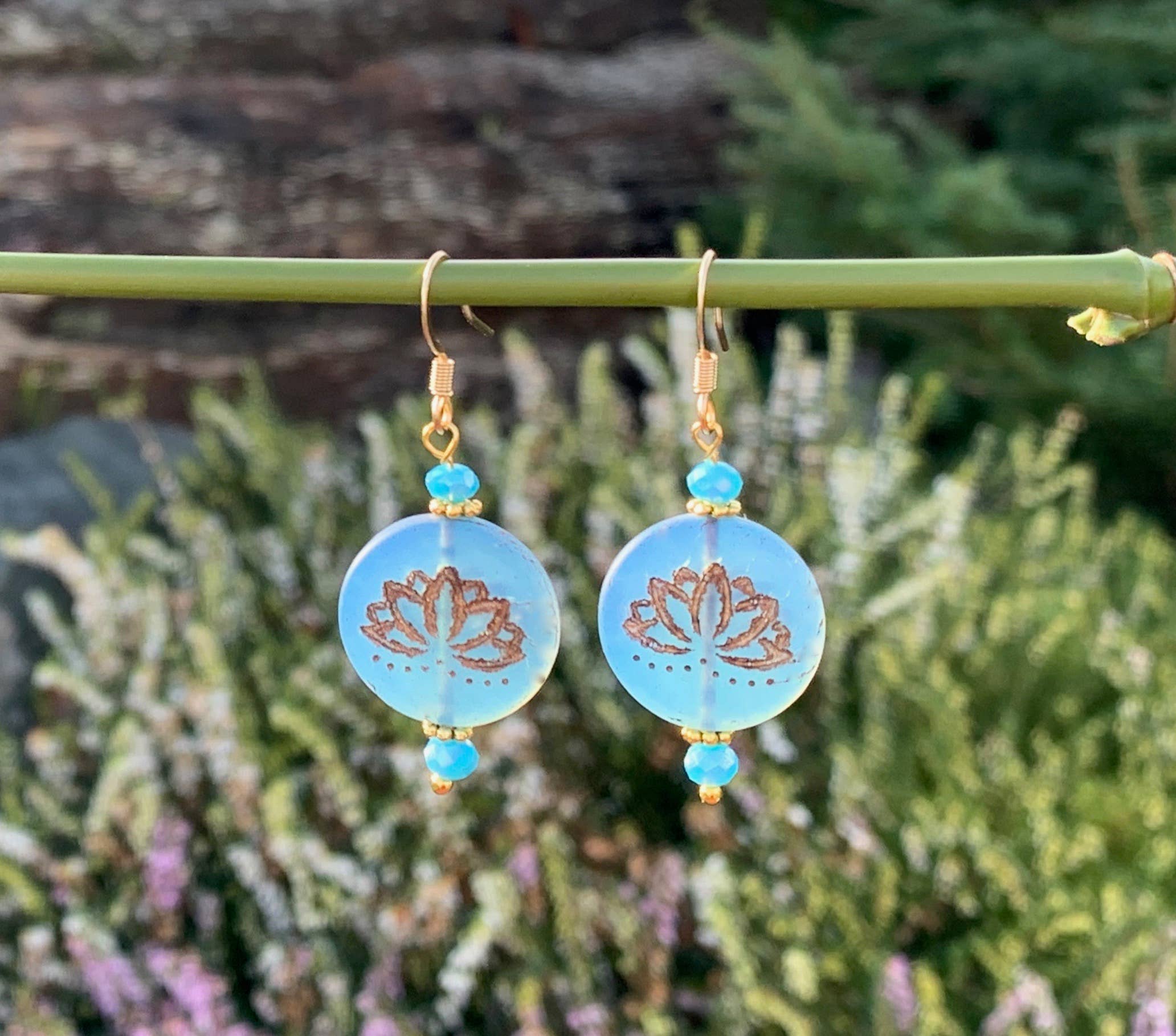 Marlene VanBeek Jewelry - Wholesale Dangle Earrings - Lotus Flower Earrings - 5 colors4