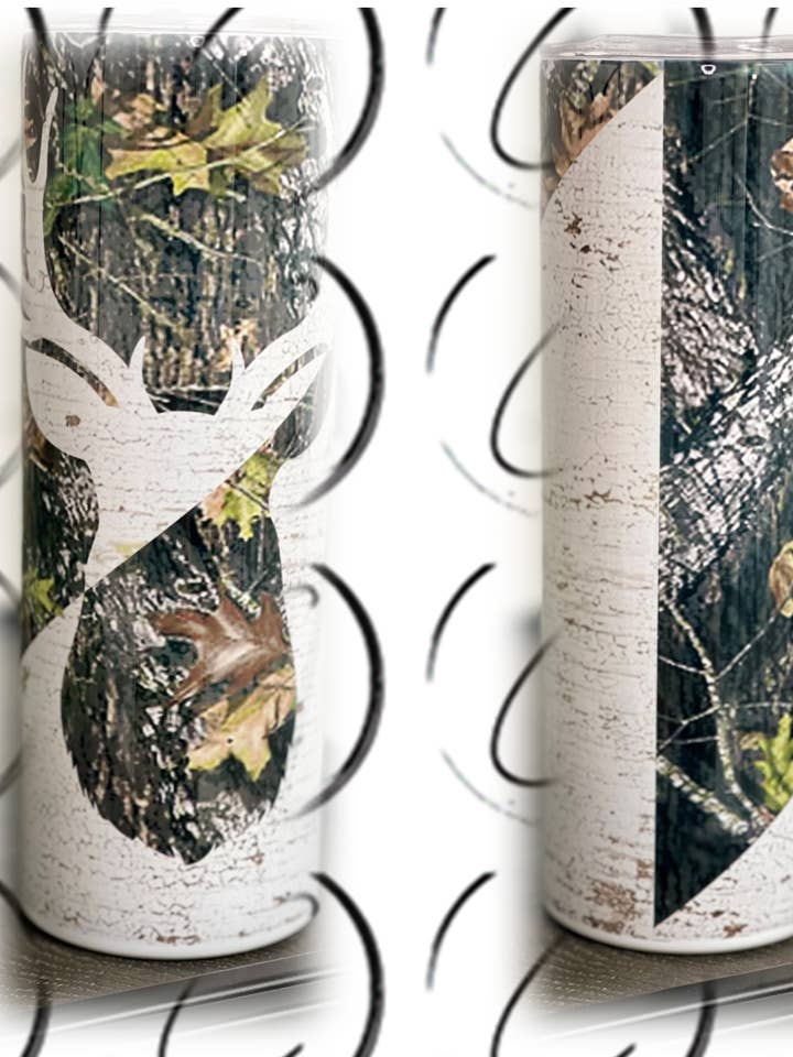 Deer Hunter 20oz Skinny Tumbler for wholesale by CMD Wholesale