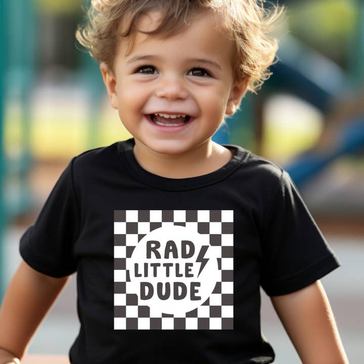 Black Rad Little Dude - Boy Graphic Tee for wholesale on Faire