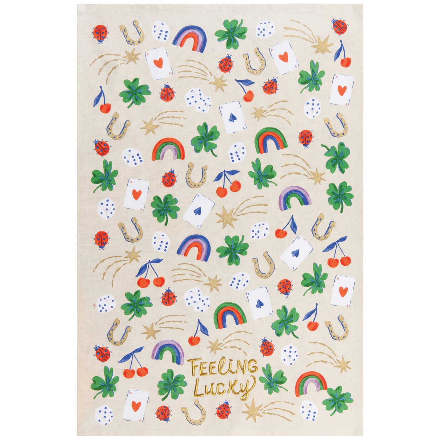Danica Jubilee - Wholesale Tea Towel - Feeling Lucky Dishtowel0