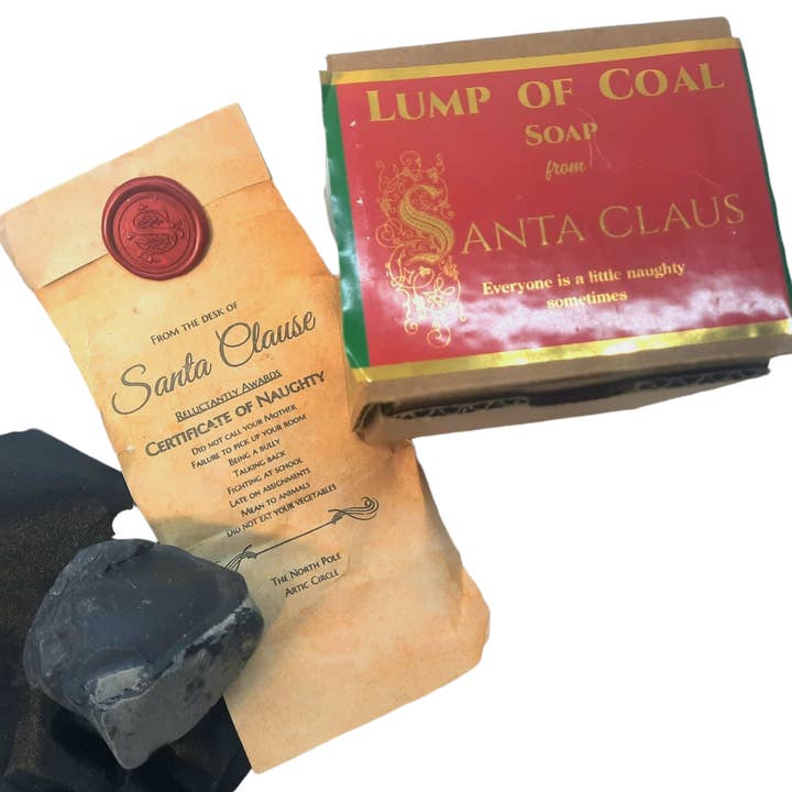 Waterfall Glen Soap Company, LLC - Wholesale Bar Soap - Lump of Coal soap from Santa1