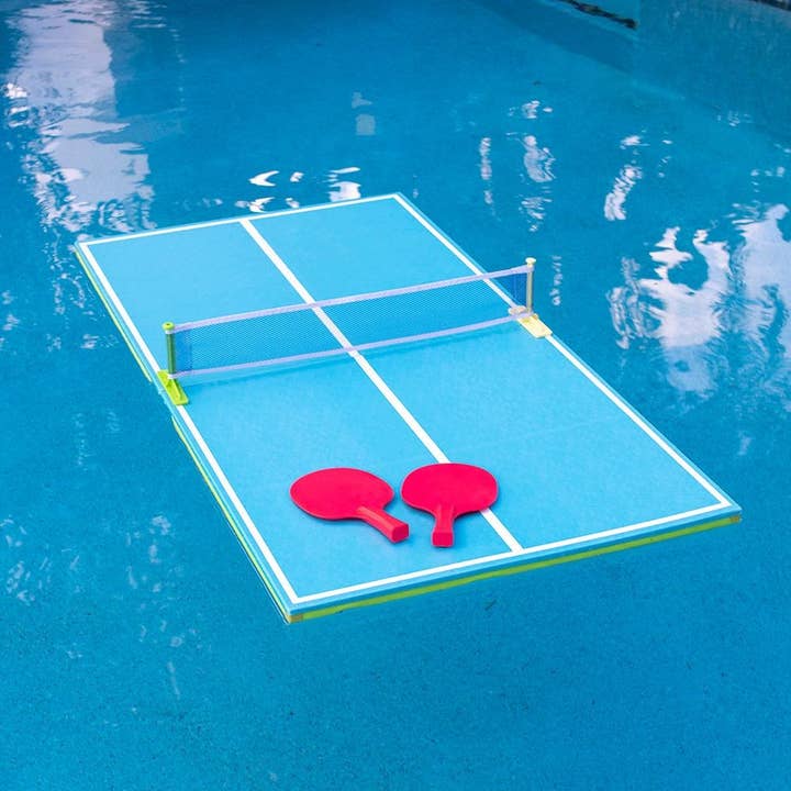 PoolCandy - Wholesale Inflatables - Pool Tennis Set Game For Two (2) With Floating Pool Table