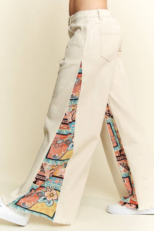 JADE BY JANE – wholesale Jeans - Dam – LAPPTÄCKE MED RAK BENBYXA MED MELLANHÖJD PAISLEYTRYCK17