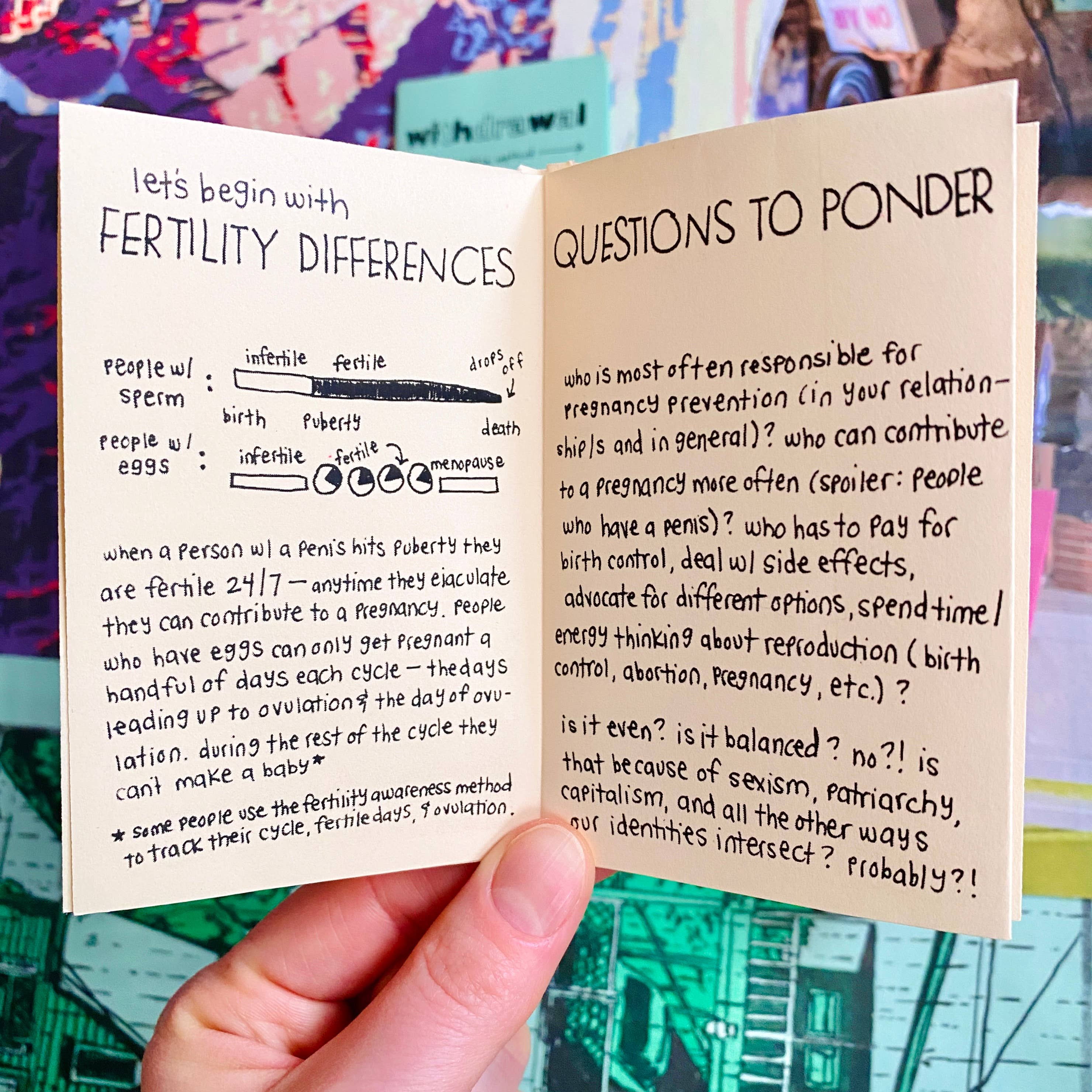 Pleasure Pie - Wholesale Medical Health Book - Birth Control Zine Bundle | Gender affirming sex education2