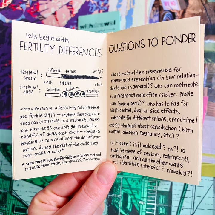 Pleasure Pie - Wholesale Medical Health - Birth Control Zine Bundle | Gender affirming sex education2