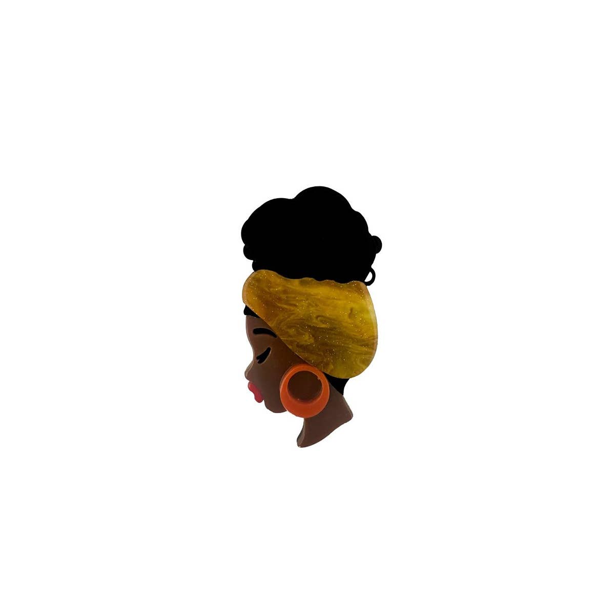 Domoflor s.l - Wholesale Brooch - 🖤 "Acrylic Brooch with Afro Chic Style"3