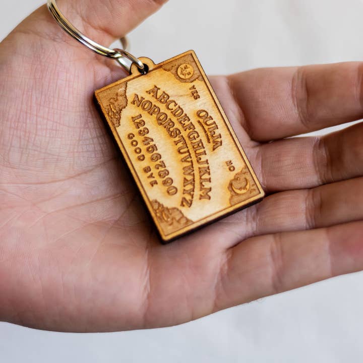 Most Amazing - Wholesale Keychain - Unisex - Ouija Board Wooden Keychain - Zipper Pull1