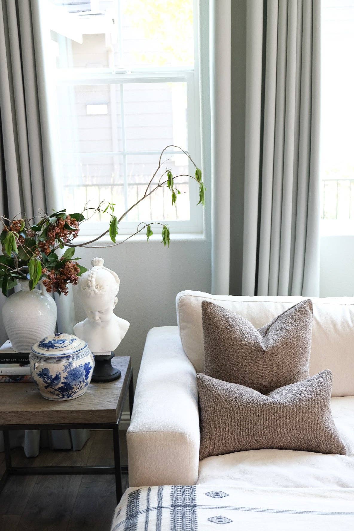 Twenty Third by Deanne - Wholesale Throw Pillow Cover - Boucle Pillow: Mud4