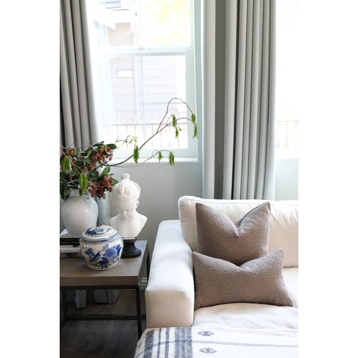 Twenty Third by Deanne - Wholesale Throw Pillow Cover - Boucle Pillow: Mud4