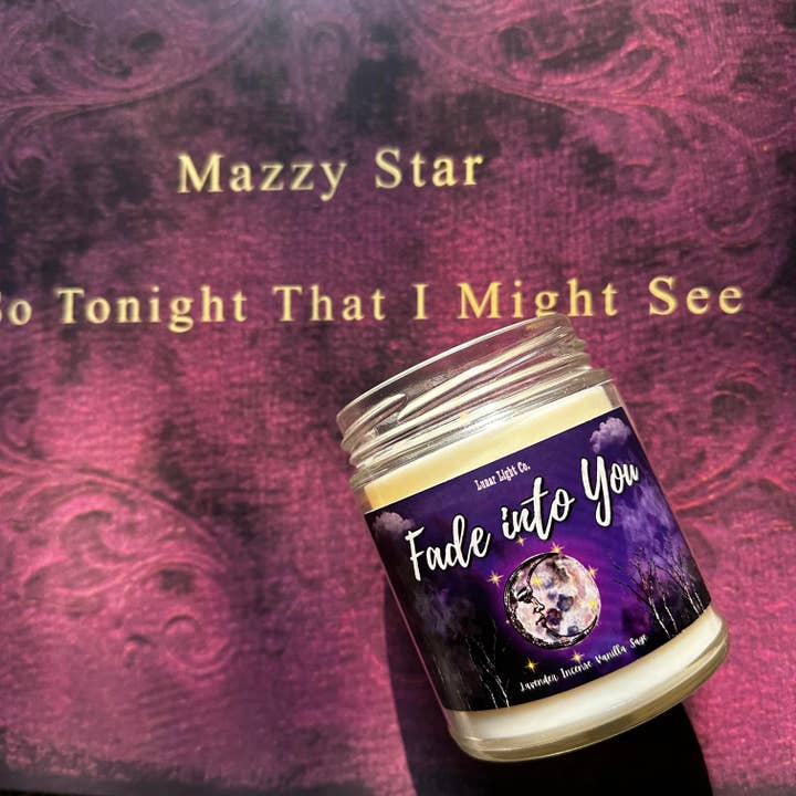 Lunar Light Co. - Wholesale Jar/Filled Candle - Fade into You - Mazzy Star 90's Candle1