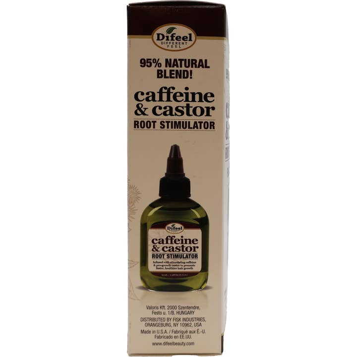 KT Supply – wholesale Hair oil – Difeel CaffeineCastor Root Stimulator Hair Growth 2.5oz2