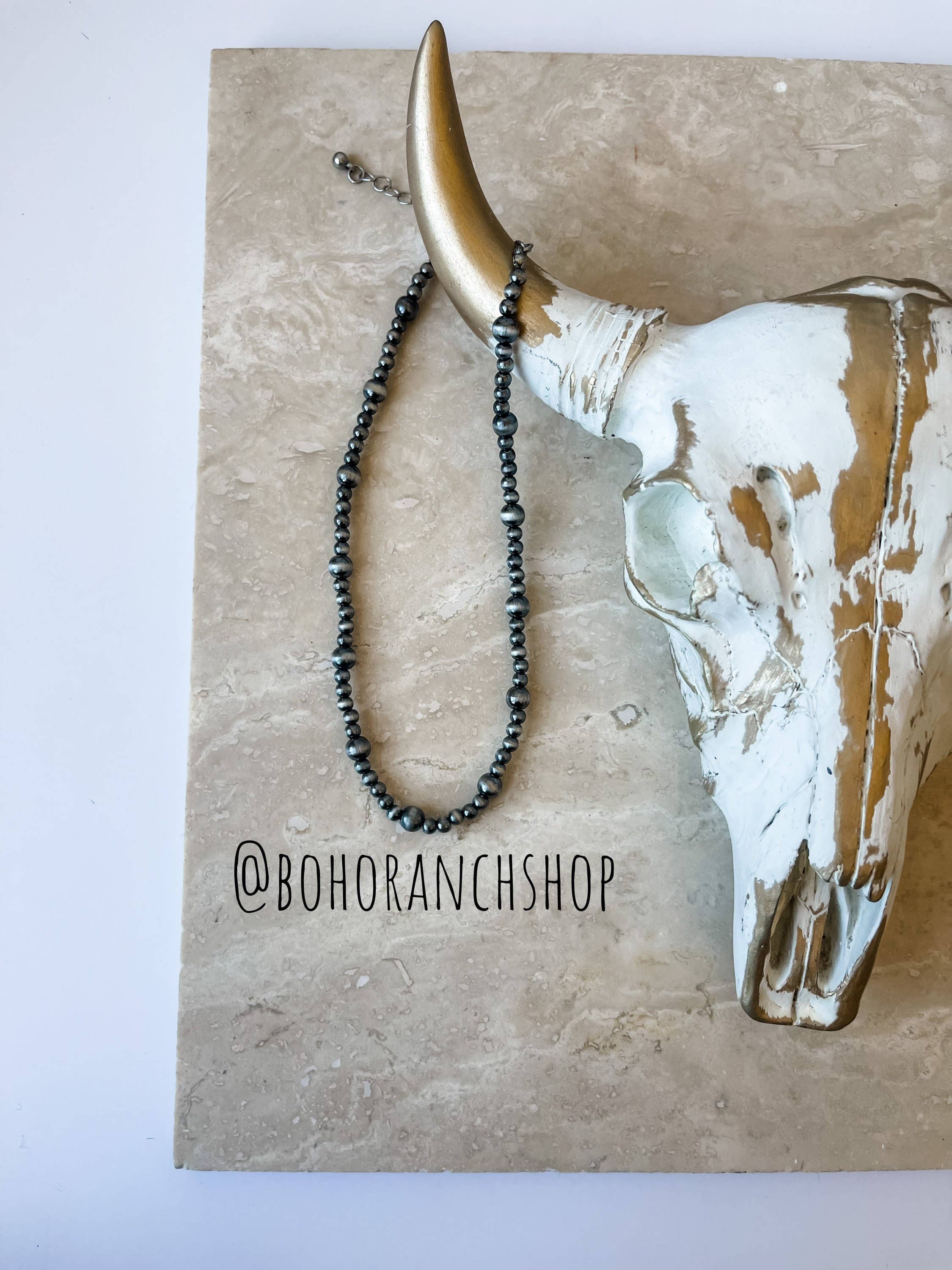 Boho Ranch Shop - Wholesale Choker/Collar - Western Navajo Style Choker Necklace 4mm3