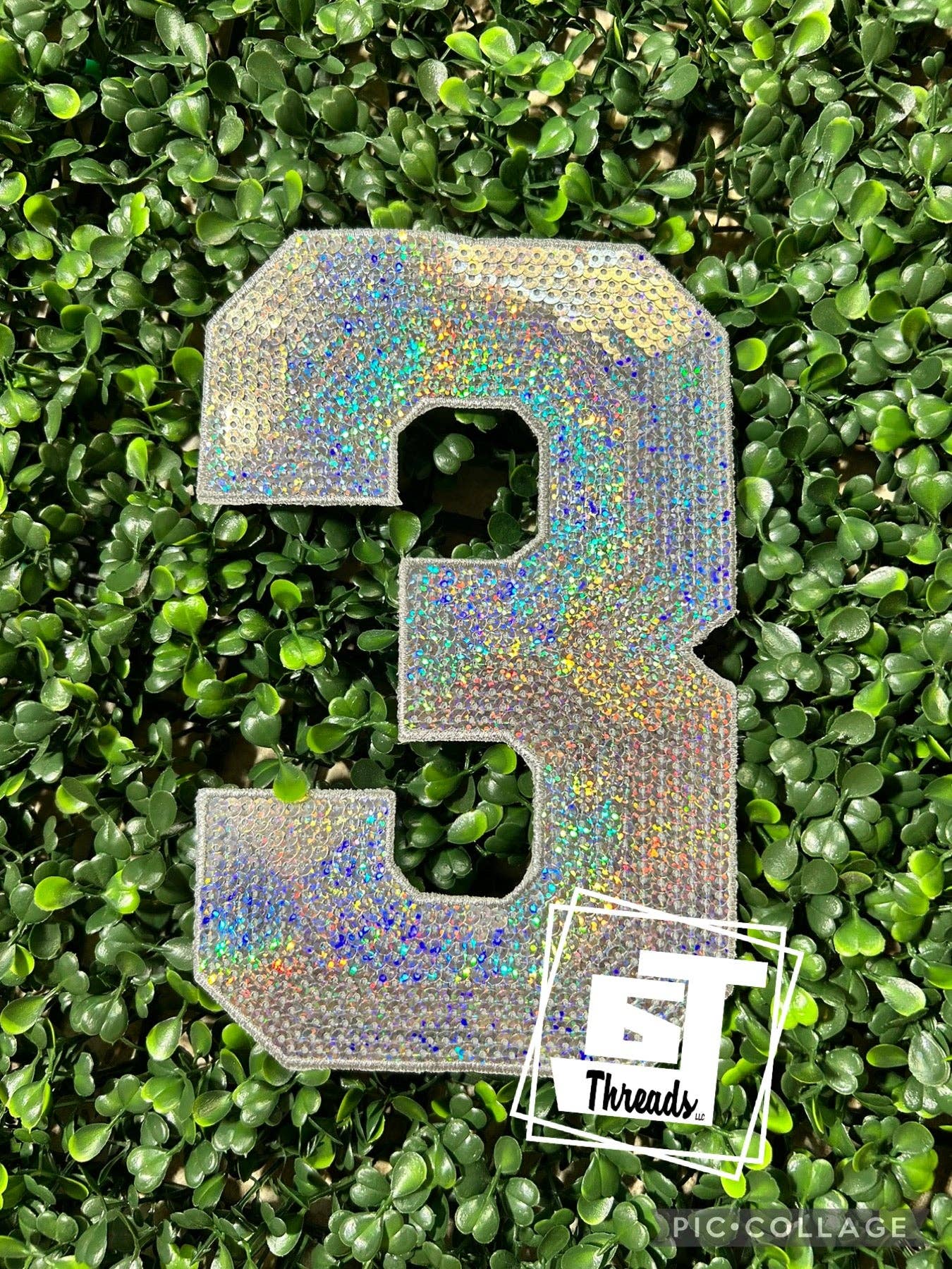 6j Threads LLC - Wholesale Patch - Sequin Numbers....Patches Only3