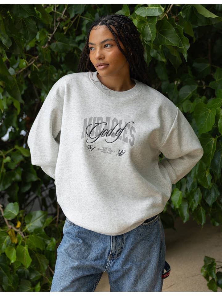 Elevated Faith – Engroshandel Sweatshirt - Dame – Gud af Mirakler Unisex Crewneck