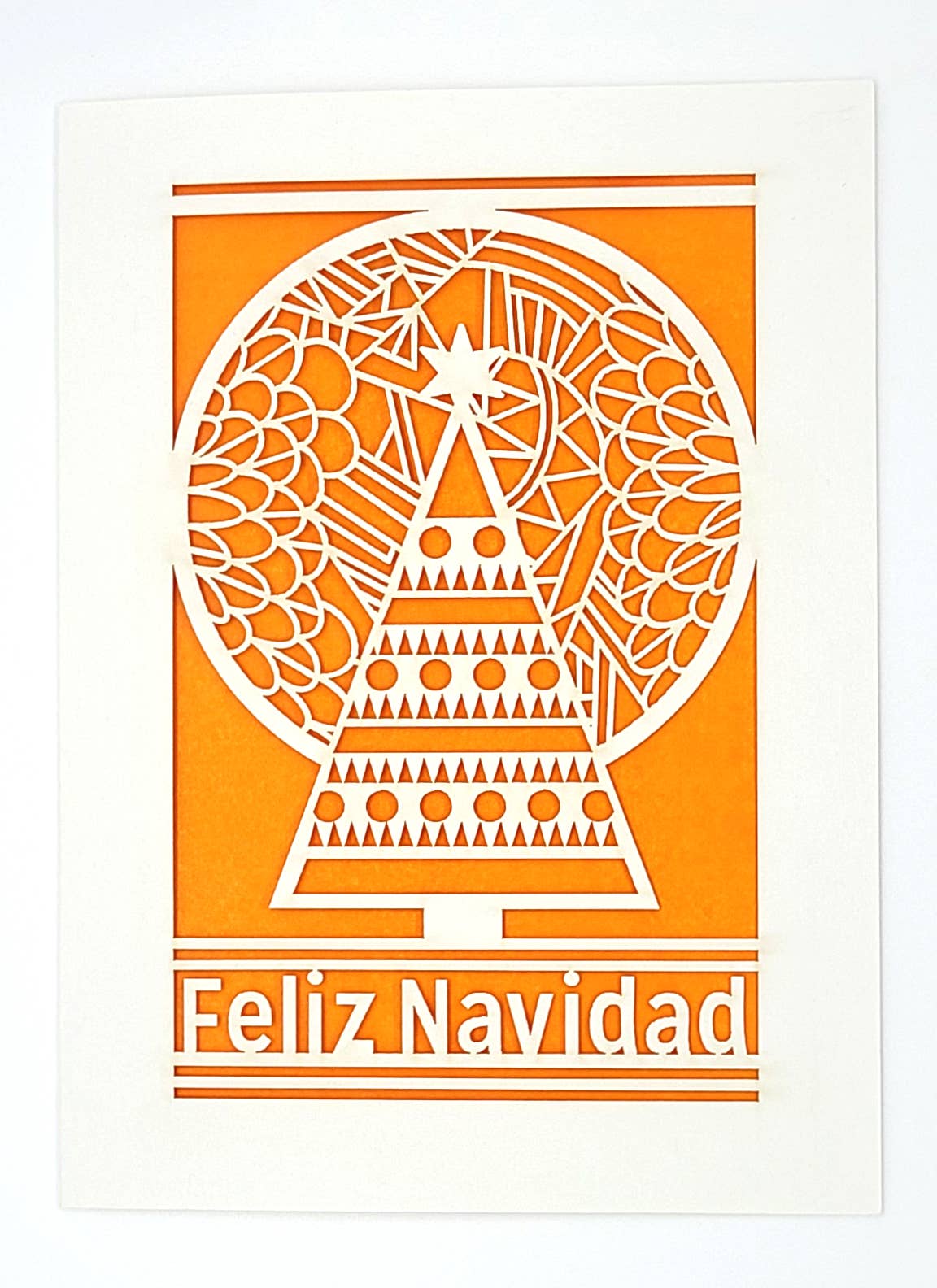 two hermanas – Großhandel Weihnachtskarte – Feliz Navidad - Baum und Mond - Fröhliche Weihnachten2