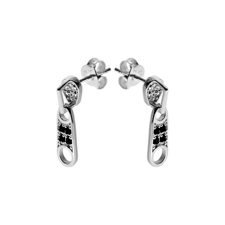 Casey ritssluiting studs voor wholesale door Kali Ma Designs - Sterling Silver Jewellery