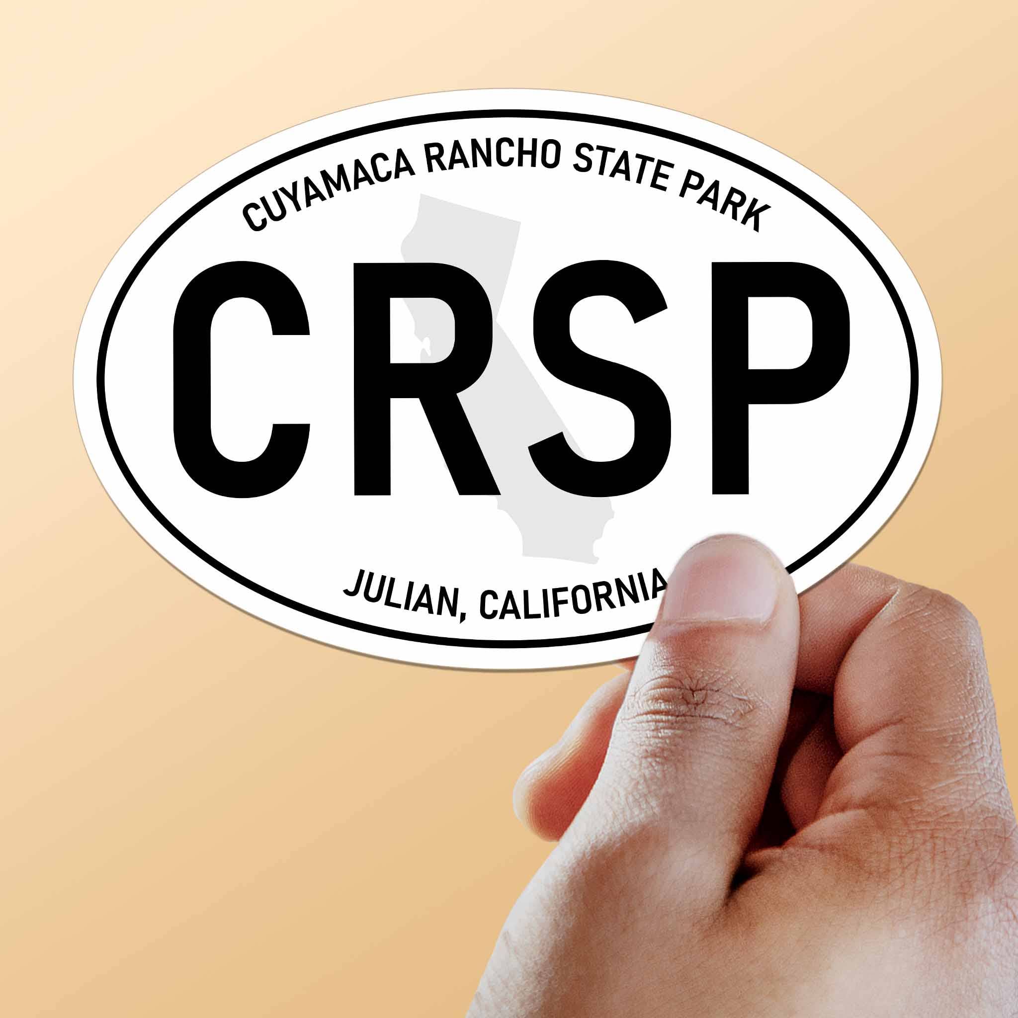 Sentinel Supply - Vendita all'ingrosso Adesivo - Adesivo ovale bianco Cuyamaca Rancho State Park California8