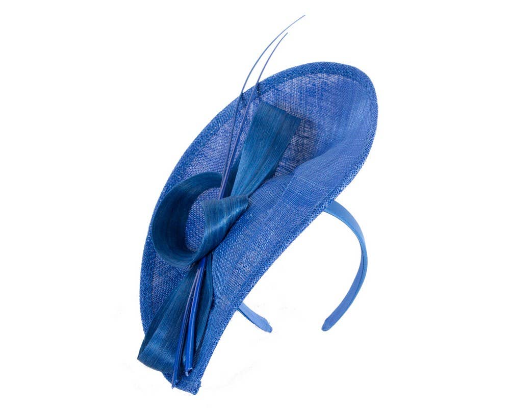Max Alexander by Cupids Millinery Melbourne - Wholesale Fascinator Hat - Women's - Large sinamay fascinator with loops and feathers12