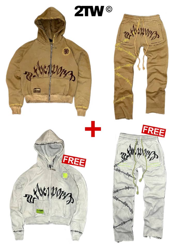 Dessert Sweatsuit + Free 95 Neon Sweatsuit for wholesale by 2THEWORLD